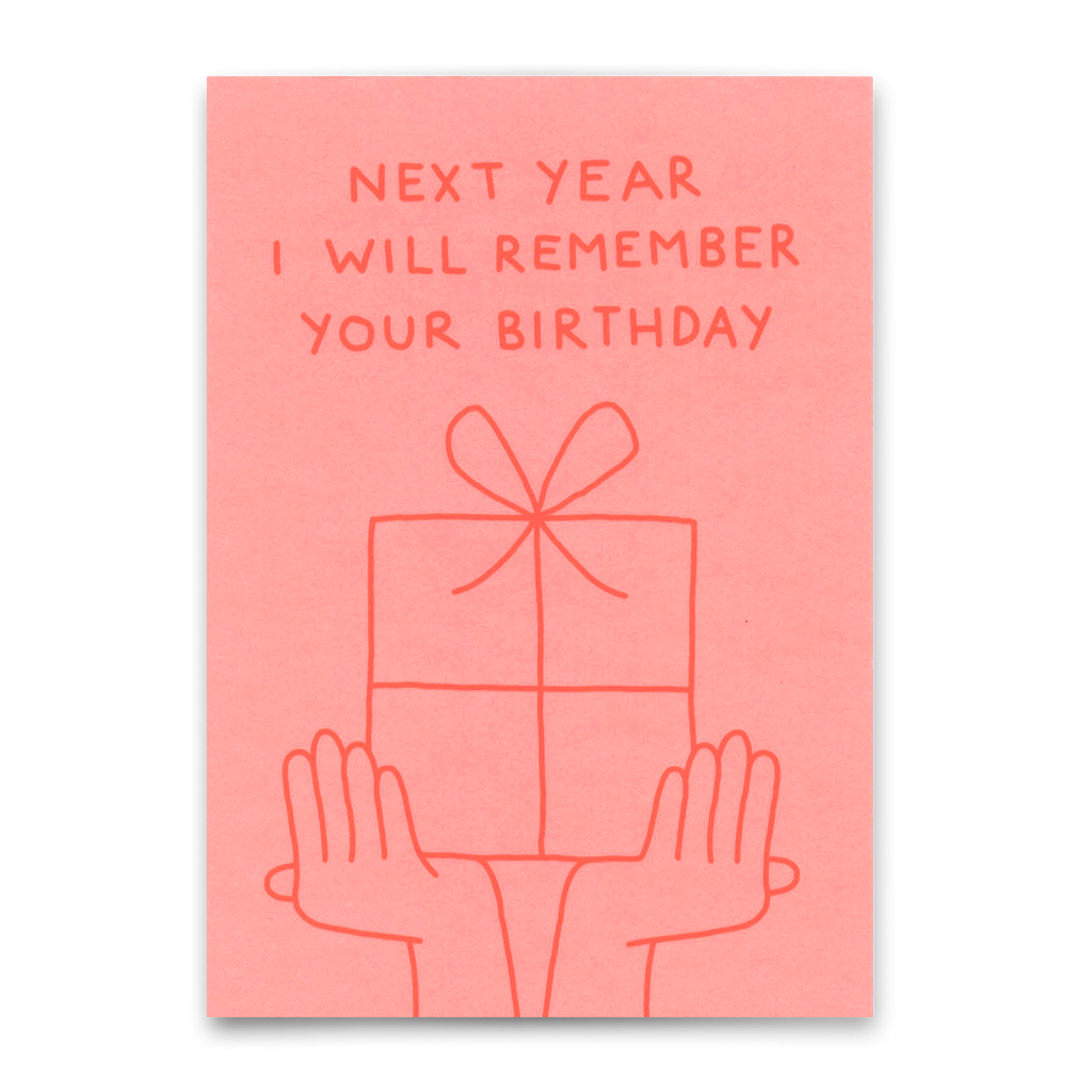 Deli Cards Postkarte "I will remember your birthday" | Lustige Karte zum Geburtstag