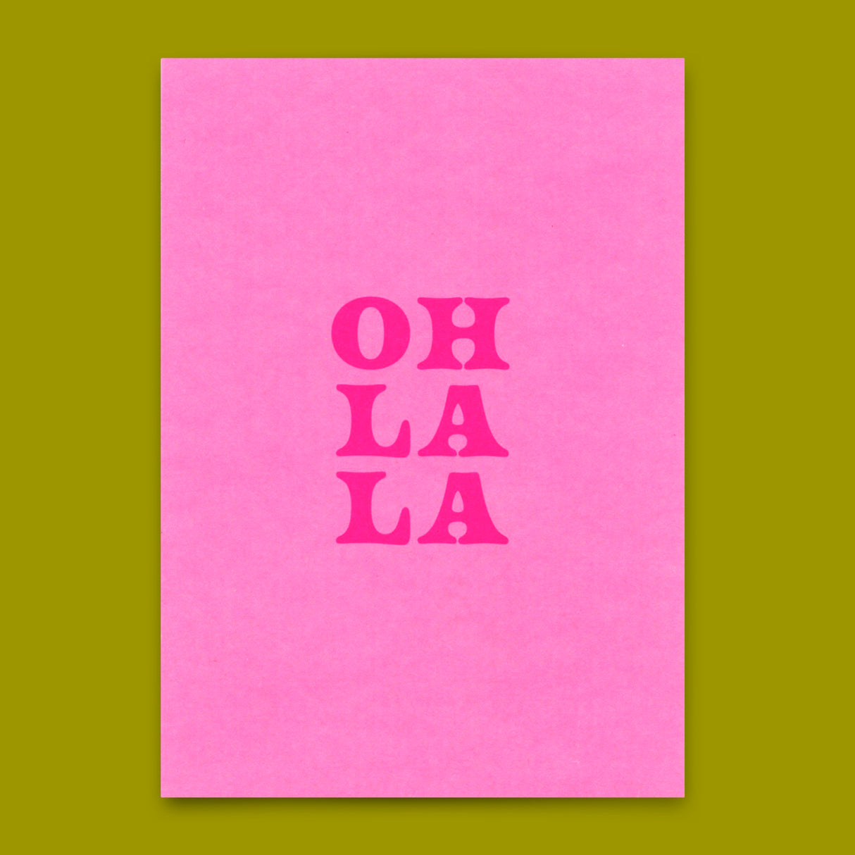 Deli Cards Postkarte "Oh La La Pink" | Schöne Karte für jeden Anlass