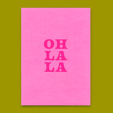 Deli Cards Postkarte "Oh La La Pink" | Schöne Karte für jeden Anlass
