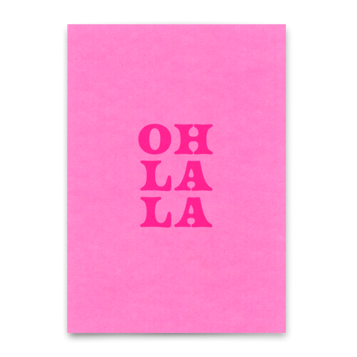 Deli Cards Postkarte "Oh La La Pink" | Schöne Karte für jeden Anlass
