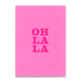Deli Cards Postkarte "Oh La La Pink" | Schöne Karte für jeden Anlass