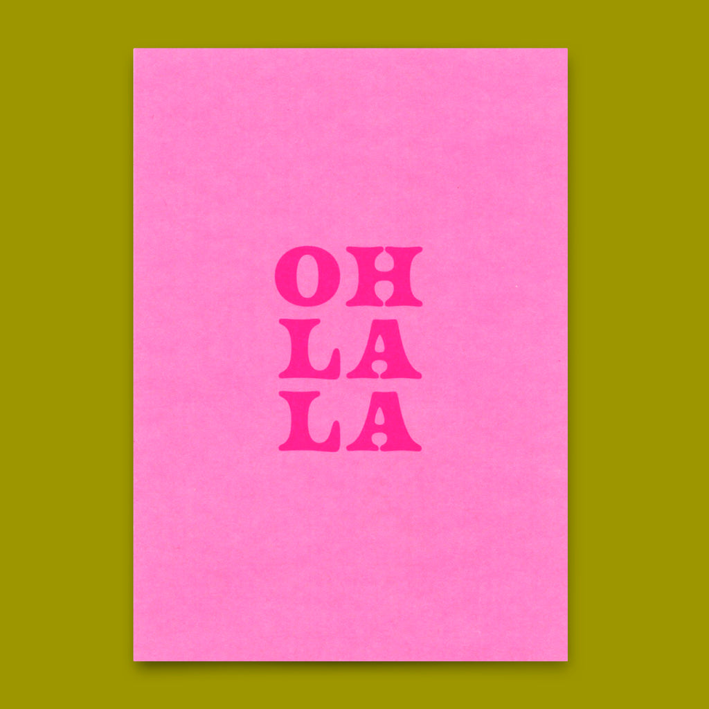 Deli Cards Postkarte "Oh La La Pastel" | Schöne Karte für jeden Anlass