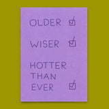 Deli Cards Postkarte "Hotter than ever" | Lustige Karte mit Spruch zum Geburtstag