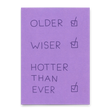 Deli Cards Postkarte "Hotter than ever" | Lustige Karte mit Spruch zum Geburtstag