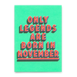 Deli Cards Postkarte "Legends November" | Coole Karte mit Spruch zum Geburtstag