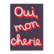Deli Cards Postkarte "Oui, mon chérie" | Besondere Karte mit Spruch