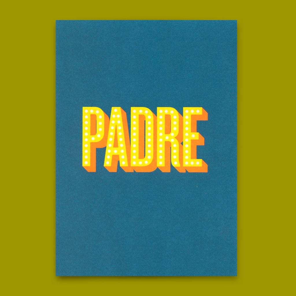 Deli Cards Postkarte "Padre" | Coole Karte zum Vatertag