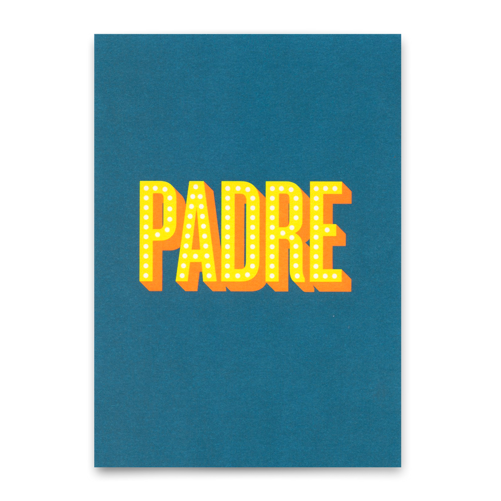 Deli Cards Postkarte "Padre" | Coole Karte zum Vatertag