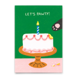 Deli Cards Postkarte "Pawty cat" | Besondere Karte mit Katzen-Motiv zum Geburtstag