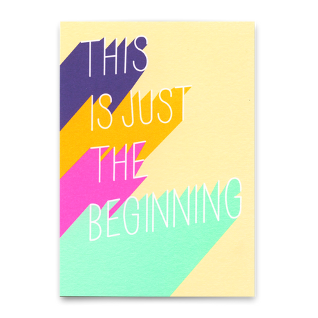 Deli Cards Postkarte "This is just the beginning" | Besondere Karte für jeden Anlass