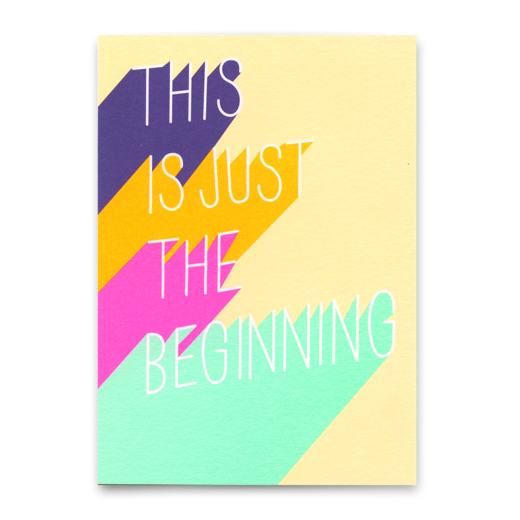 Deli Cards Postkarte "This is just the beginning" | Besondere Karte für jeden Anlass