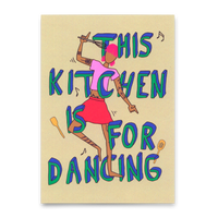 Deli Cards Postkarte "This kitchen" | Ausgefallene Karte mit Spruch für jeden Anlass