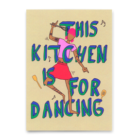 Deli Cards Postkarte "This kitchen" | Ausgefallene Karte mit Spruch für jeden Anlass