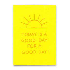 Deli Cards Postkarte "Good day" | Besondere Karte mit Spruch für jeden Anlass