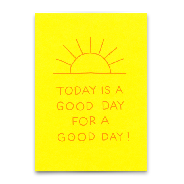 Deli Cards Postkarte "Good day" | Besondere Karte mit Spruch für jeden Anlass