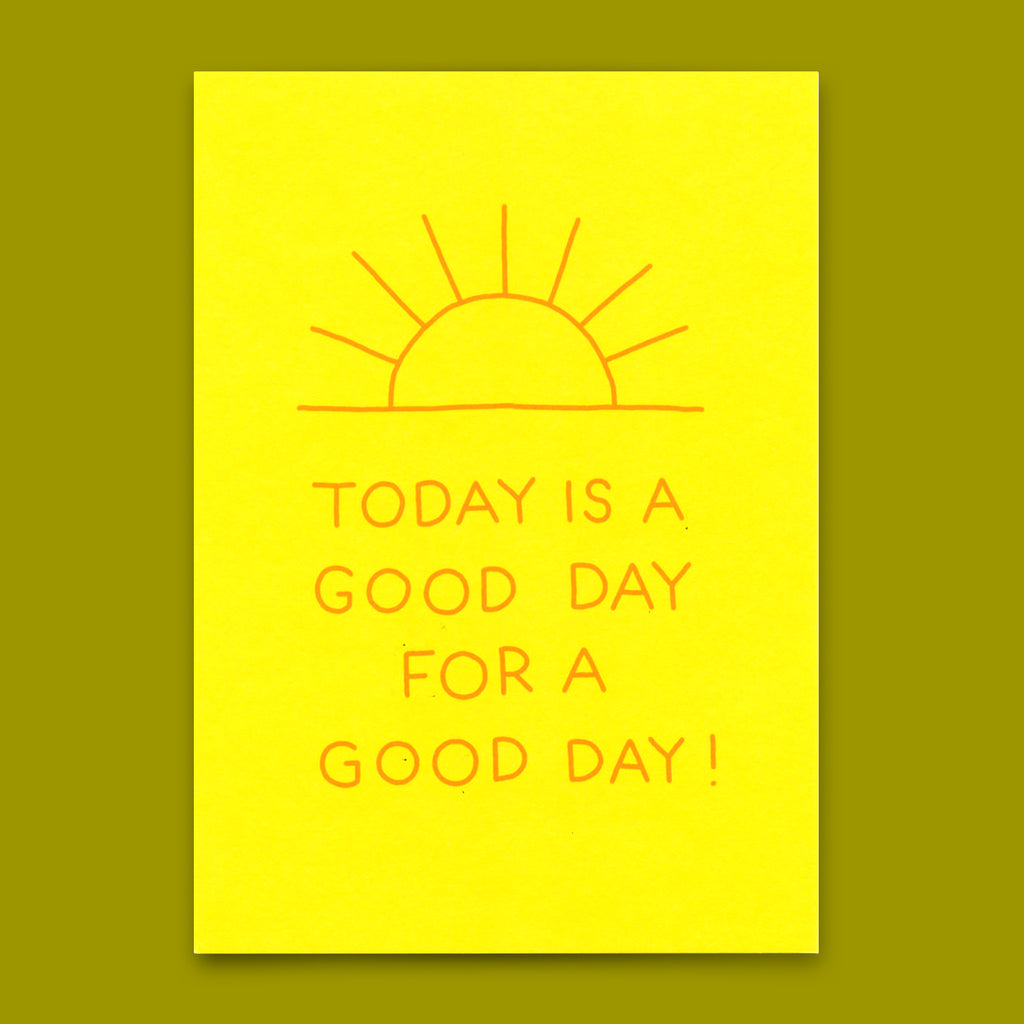 Deli Cards Postkarte "Good day" | Besondere Karte mit Spruch für jeden Anlass