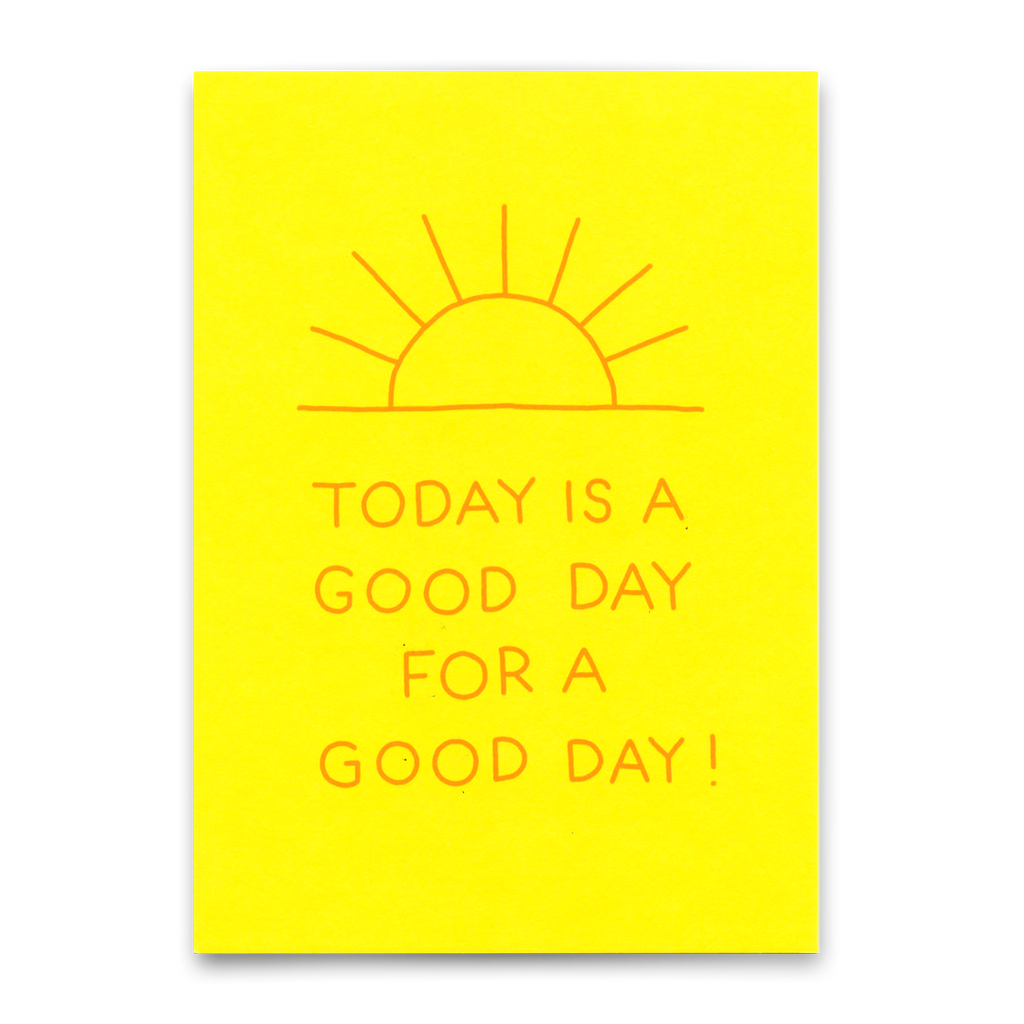 Deli Cards Postkarte "Good day" | Besondere Karte mit Spruch für jeden Anlass