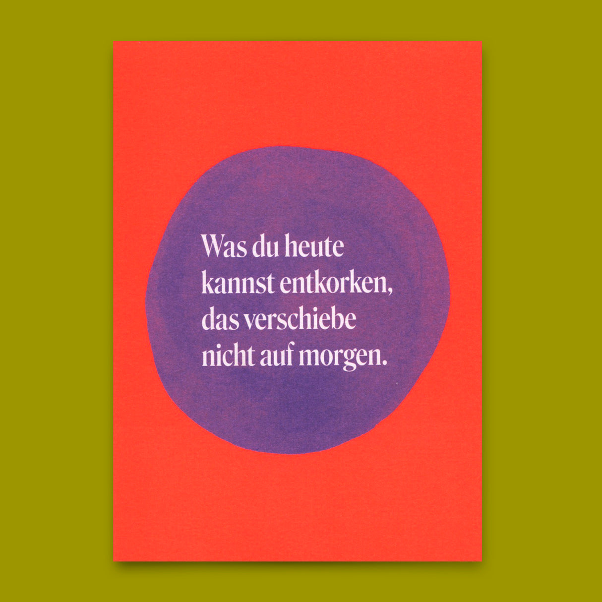 Deli Cards Postkarte "Age is just a number" | Lustige Karte mit Spruch zum Geburtstag