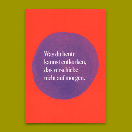 Deli Cards Postkarte "Age is just a number" | Lustige Karte mit Spruch zum Geburtstag