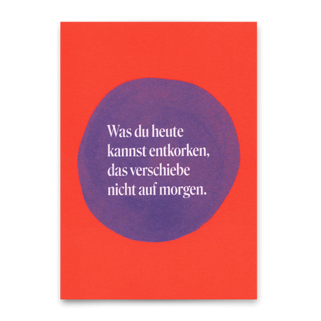 Deli Cards Postkarte "Age is just a number" | Lustige Karte mit Spruch zum Geburtstag
