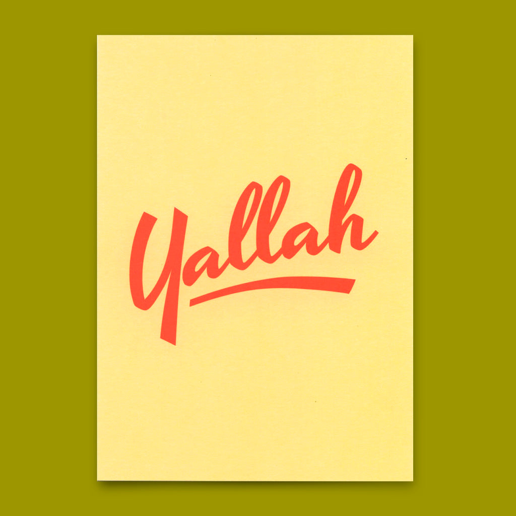 Deli Cards Postkarte "Yallah" | Coole Karte für jeden Anlass