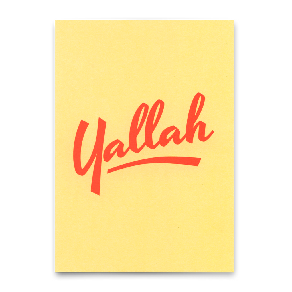 Deli Cards Postkarte "Yallah" | Coole Karte für jeden Anlass