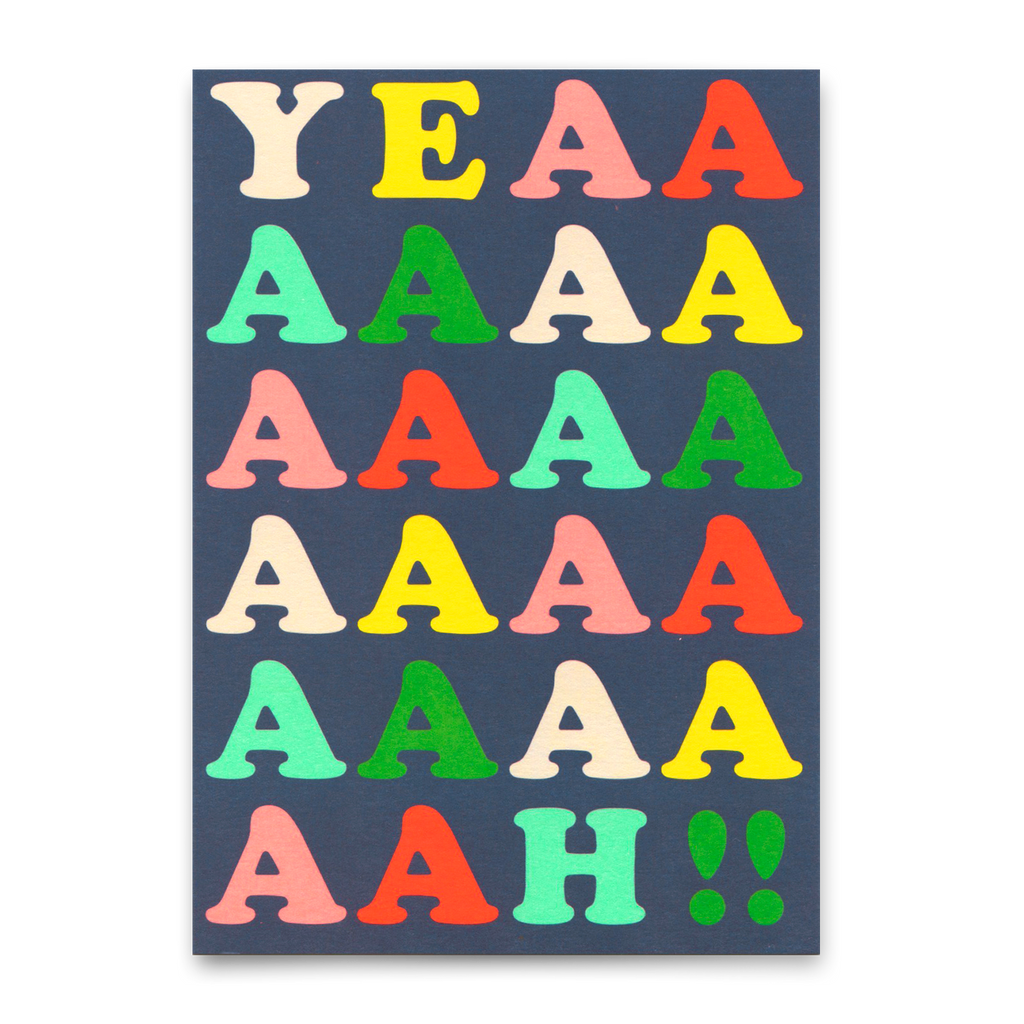 Deli Cards Postkarte "Yeaaaaah" | Schöne Karte für jeden Anlass