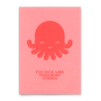 Deli Cards Postkarte "You suck less Octopus" | Lustige Karte mit Spruch