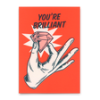 Deli Cards Postkarte "You´re brilliant" | Besondere Karte mit Spruch