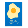 Deli Cards Postkarte "You´re eggcelent" | Ausgefallene Karte mit Spruch