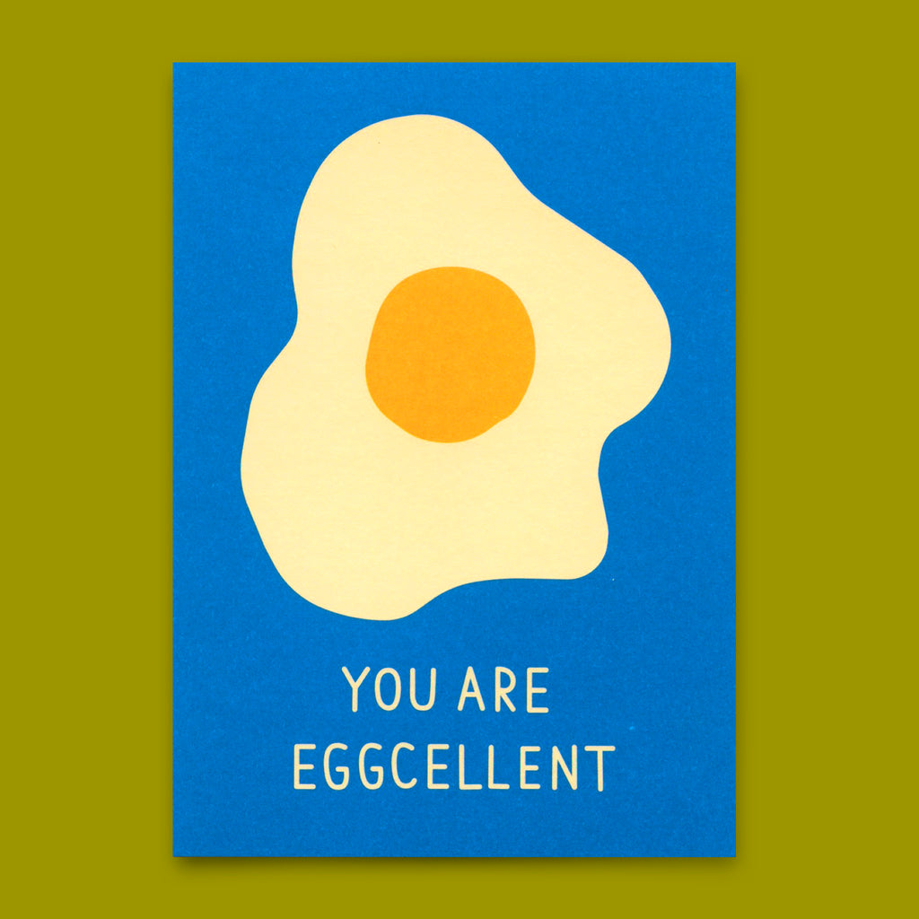 Deli Cards Postkarte "You´re eggcelent" | Ausgefallene Karte mit Spruch