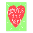 Deli Cards Postkarte "You´re the best Heart" | Schöne Karte mit Spruch für Verliebte