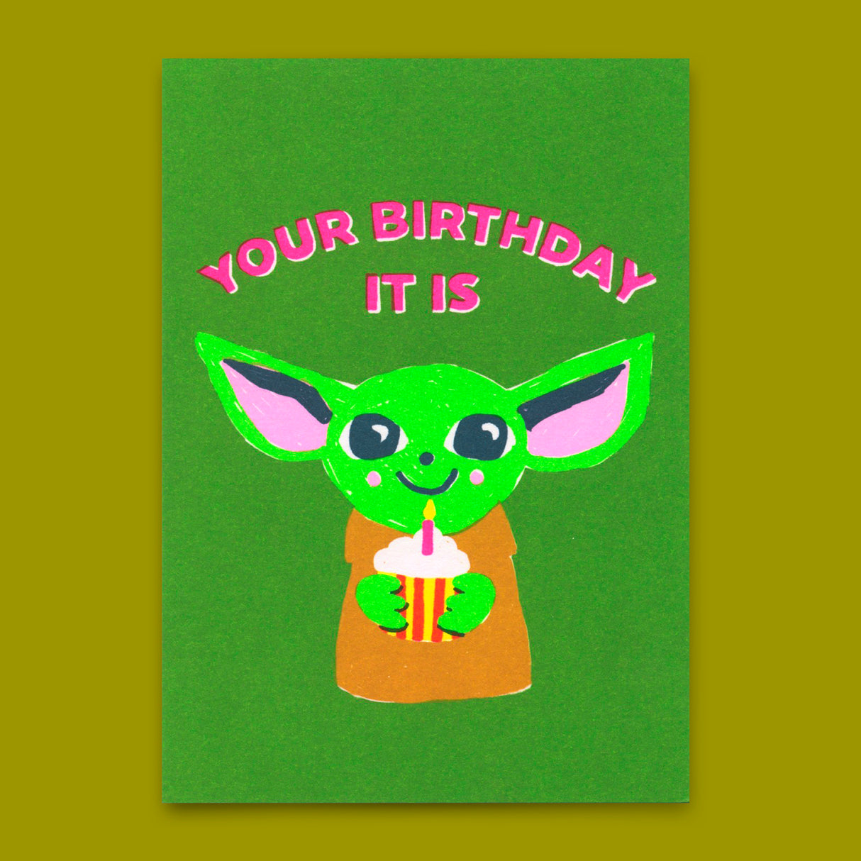Deli Cards Postkarte "Your Birthday it is" | Lustige Karte mit Spruch zum Geburtstag
