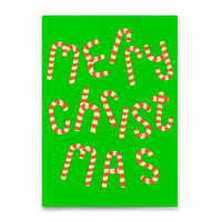 Deli Cards Postkarte "Candy Typo" | Schöne Karte zu Weihnachten