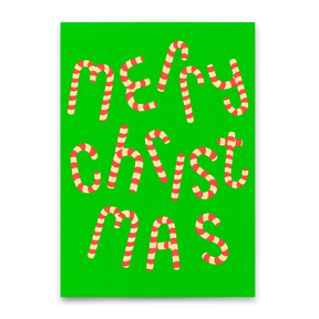 Deli Cards Postkarte "Candy Typo" | Schöne Karte zu Weihnachten