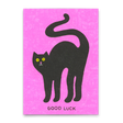 Deli Cards Postkarte "Good luck cat" | Besondere Karte mit Katzen-Motiv