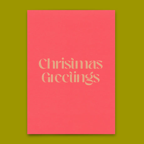 Deli Cards Postkarte "Christmas greetings" | Lustige Karte zu Weihnachten