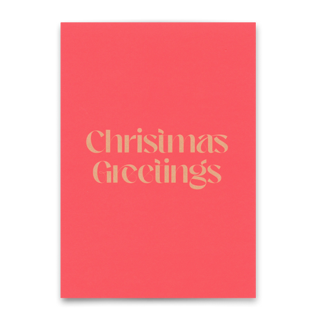 Deli Cards Postkarte "Christmas greetings" | Lustige Karte zu Weihnachten