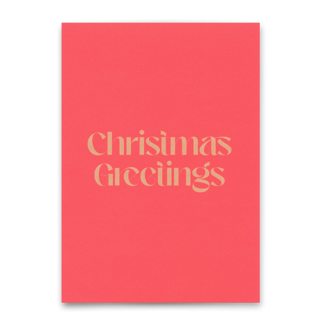 Deli Cards Postkarte "Christmas greetings" | Lustige Karte zu Weihnachten