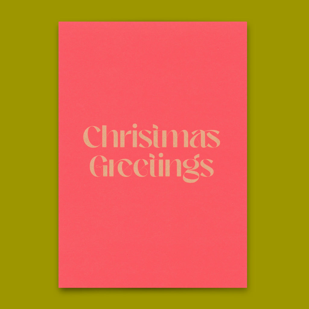 Deli Cards Postkarte "Christmas greetings" | Lustige Karte zu Weihnachten