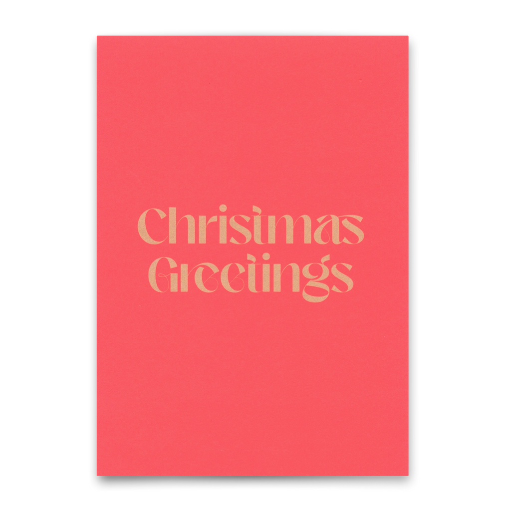 Deli Cards Postkarte "Christmas greetings" | Lustige Karte zu Weihnachten