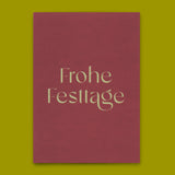 Deli Cards Postkarte "Frohe Festtage" | Schöne Karte zu Weihnachten