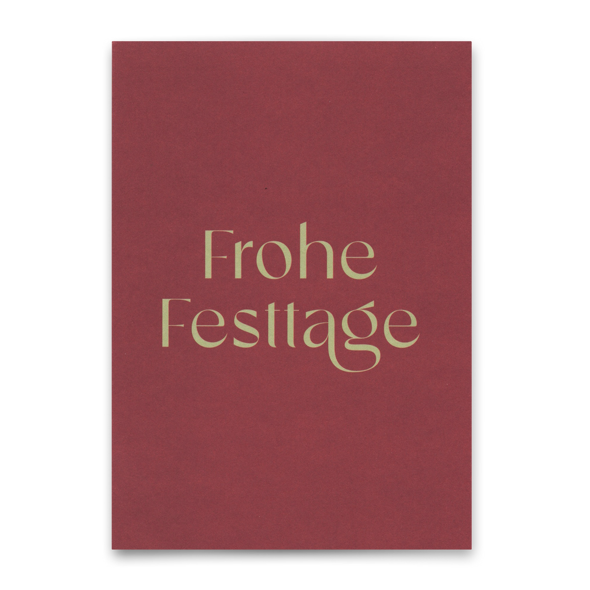 Deli Cards Postkarte "Frohe Festtage" | Schöne Karte zu Weihnachten