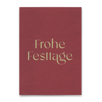 Deli Cards Postkarte "Frohe Festtage" | Schöne Karte zu Weihnachten