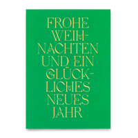 Deli Cards Postkarte "Frohe Weihnachten und ein..." | Schöne Karte zu Weihnachten