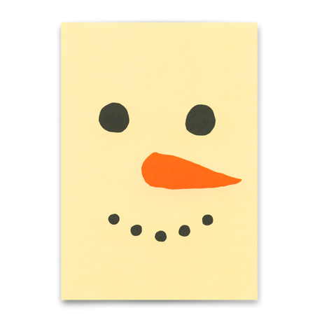 Deli Cards Postkarte "Snowman" | Coole Karte zu Weihnachten