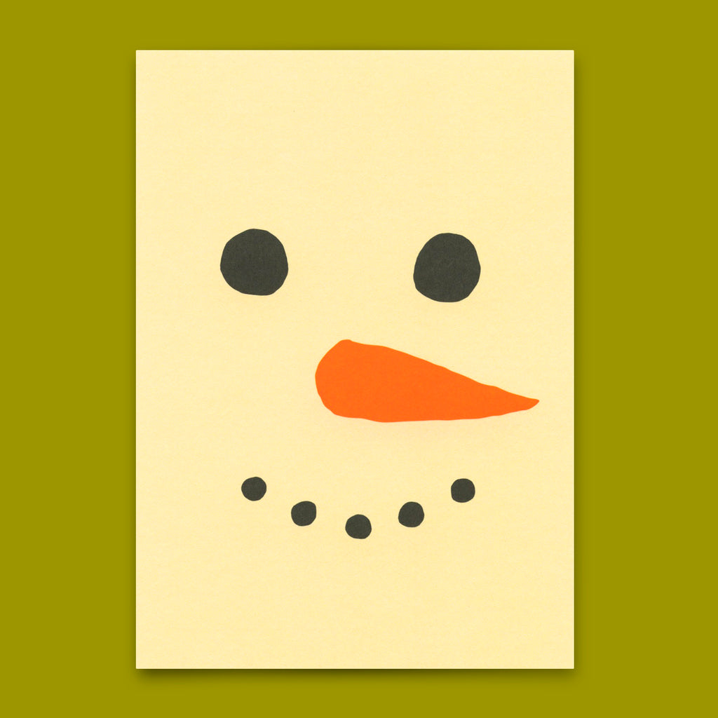 Deli Cards Postkarte "Snowman" | Coole Karte zu Weihnachten