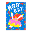 Deli Cards Postkarte "Hooray cake costume" | Schöne Karte zum Geburtstag