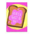 Deli Cards Postkarte "Toast to you" | Lustige Karte für jeden Anlass