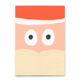 Deli Cards Postkarte "Santa face" | Schöne Karte zu Weihnachten